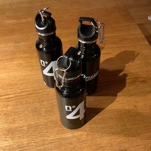 STUSSY TRAVEL TEAM WATER BOTTLE SET OF 3, ALL IDENTICAL